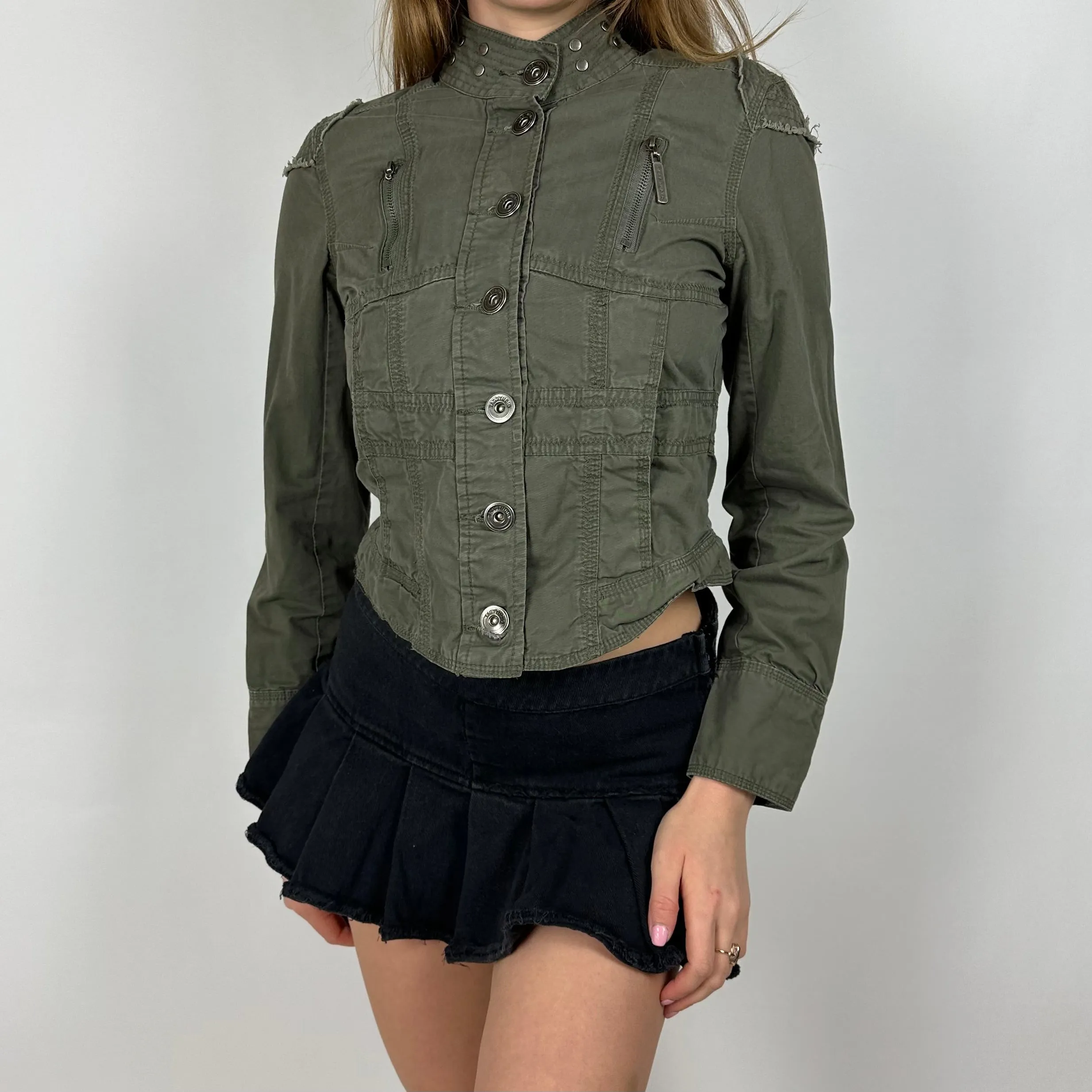 00’s Military Style Jacket (S/M)