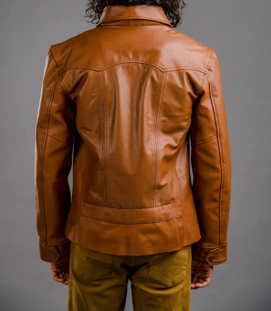1900's Look Style Leather Jacket For Men by The Jacket Seller