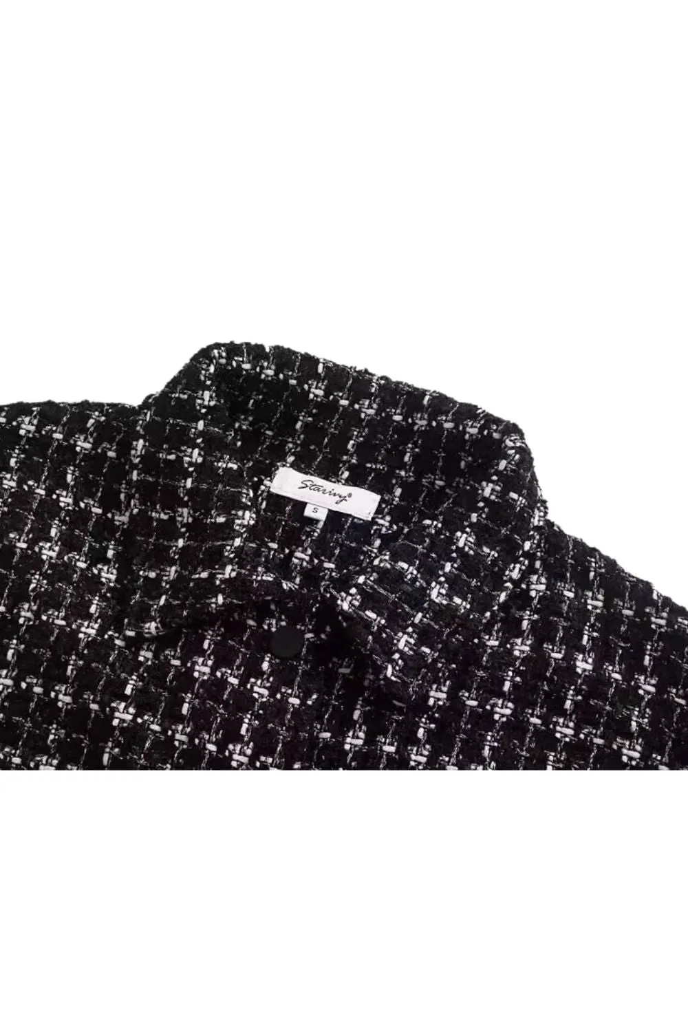 'Audrey' Collared Plaid Jacket