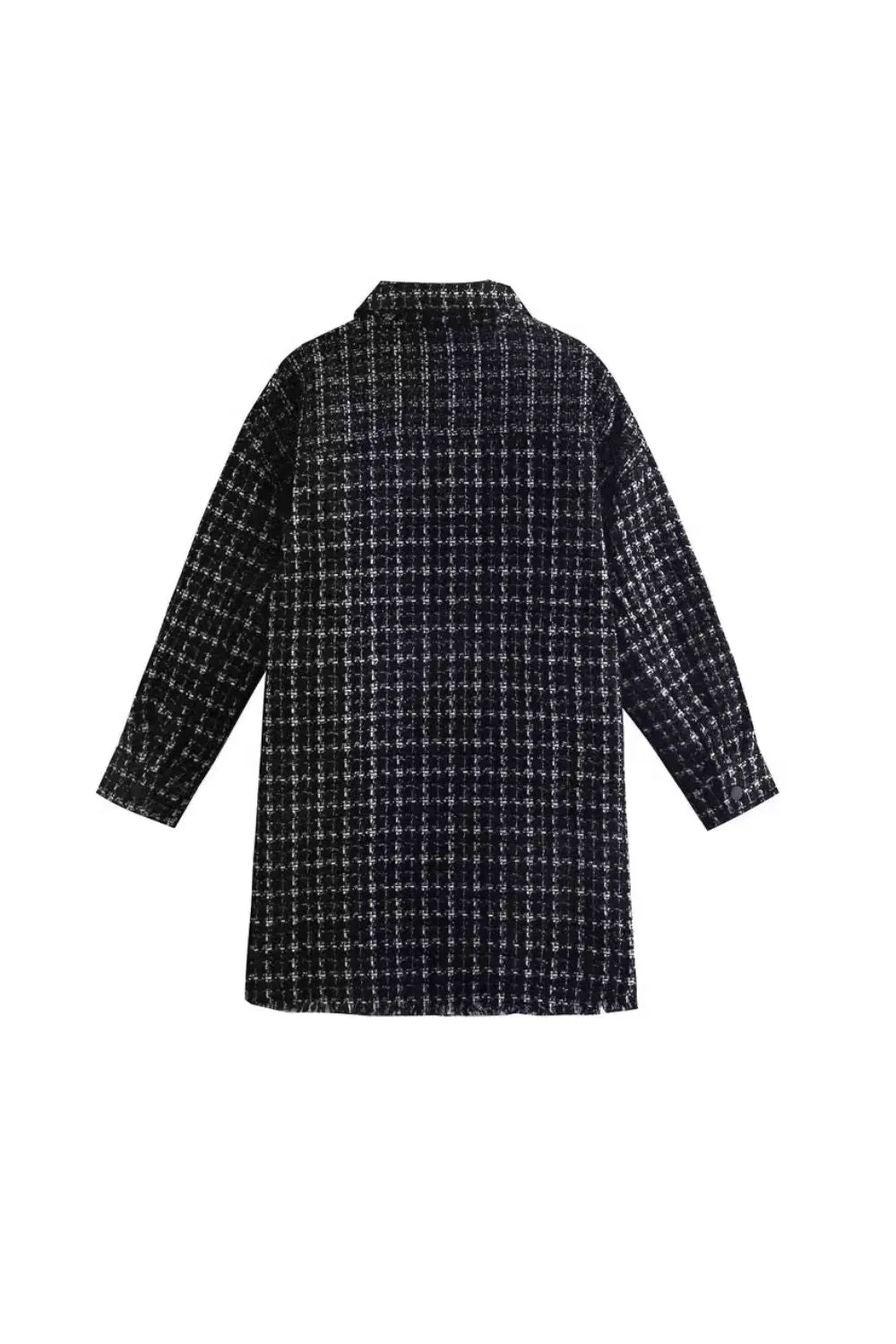 'Audrey' Collared Plaid Jacket