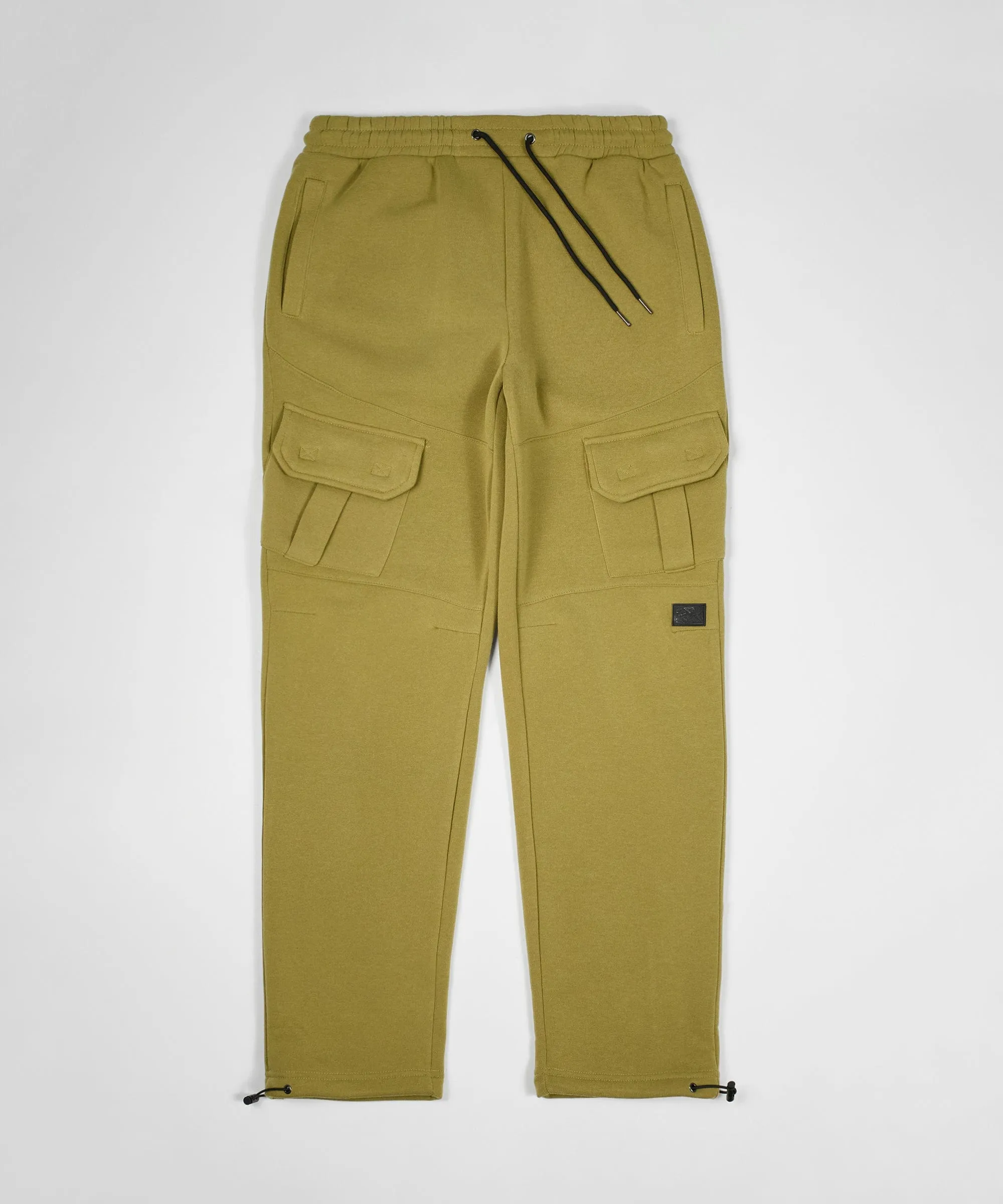 Banks Relaxed Fit Fleece Cargo Pants - Olive Green