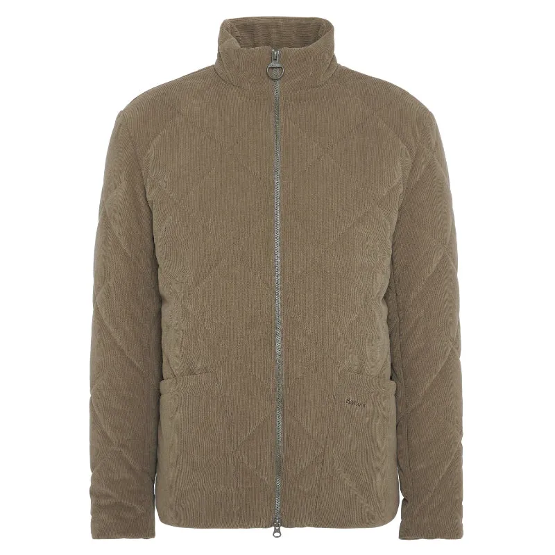 Barbour Cord Liddesdale Mens Quilted Jacket - Fossil