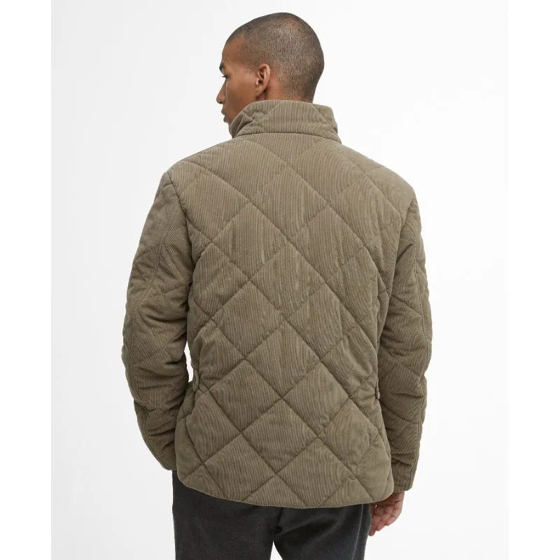 Barbour Cord Liddesdale Mens Quilted Jacket - Fossil