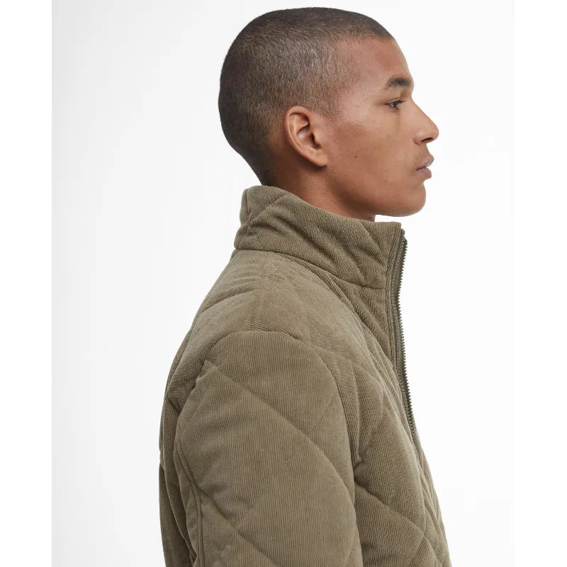Barbour Cord Liddesdale Mens Quilted Jacket - Fossil
