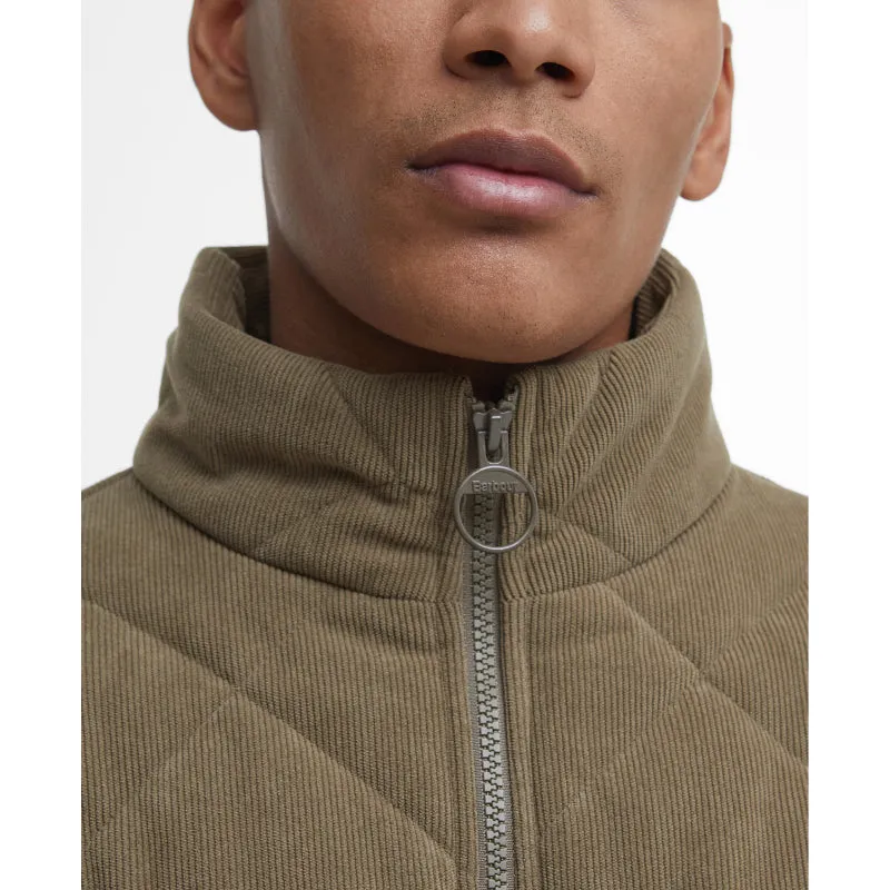 Barbour Cord Liddesdale Mens Quilted Jacket - Fossil