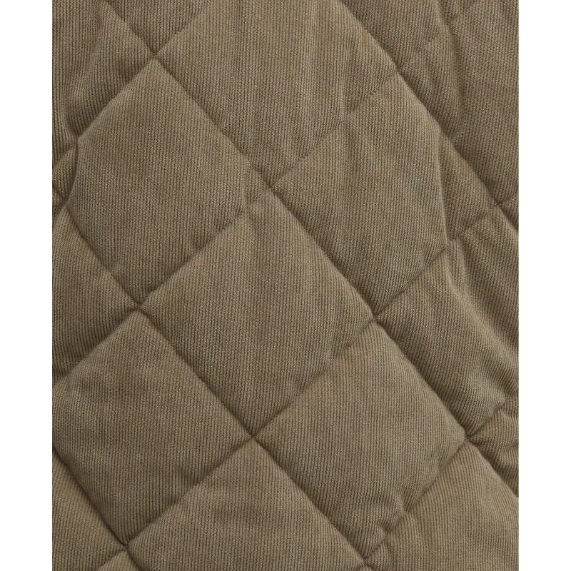 Barbour Cord Liddesdale Mens Quilted Jacket - Fossil
