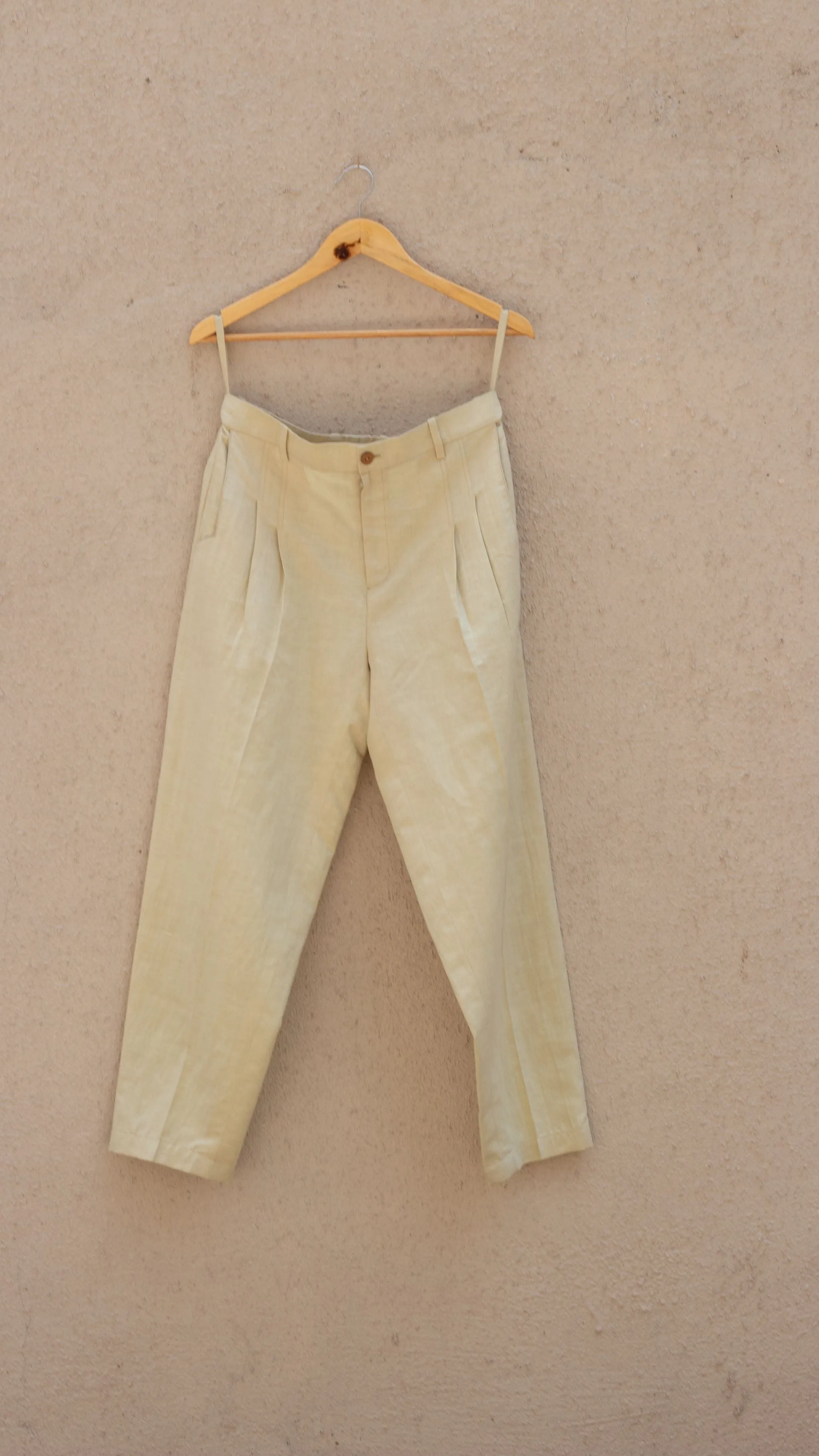 Beige Casual Pants