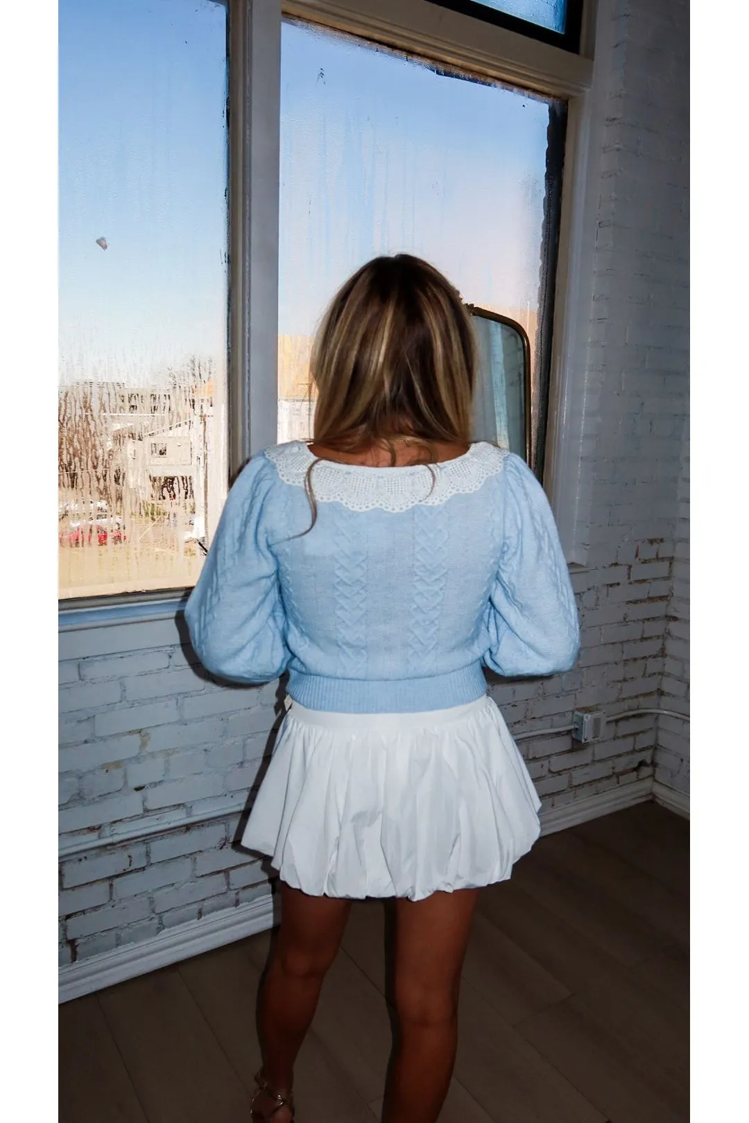 Chloe Bubble Hem Mini Skirt
