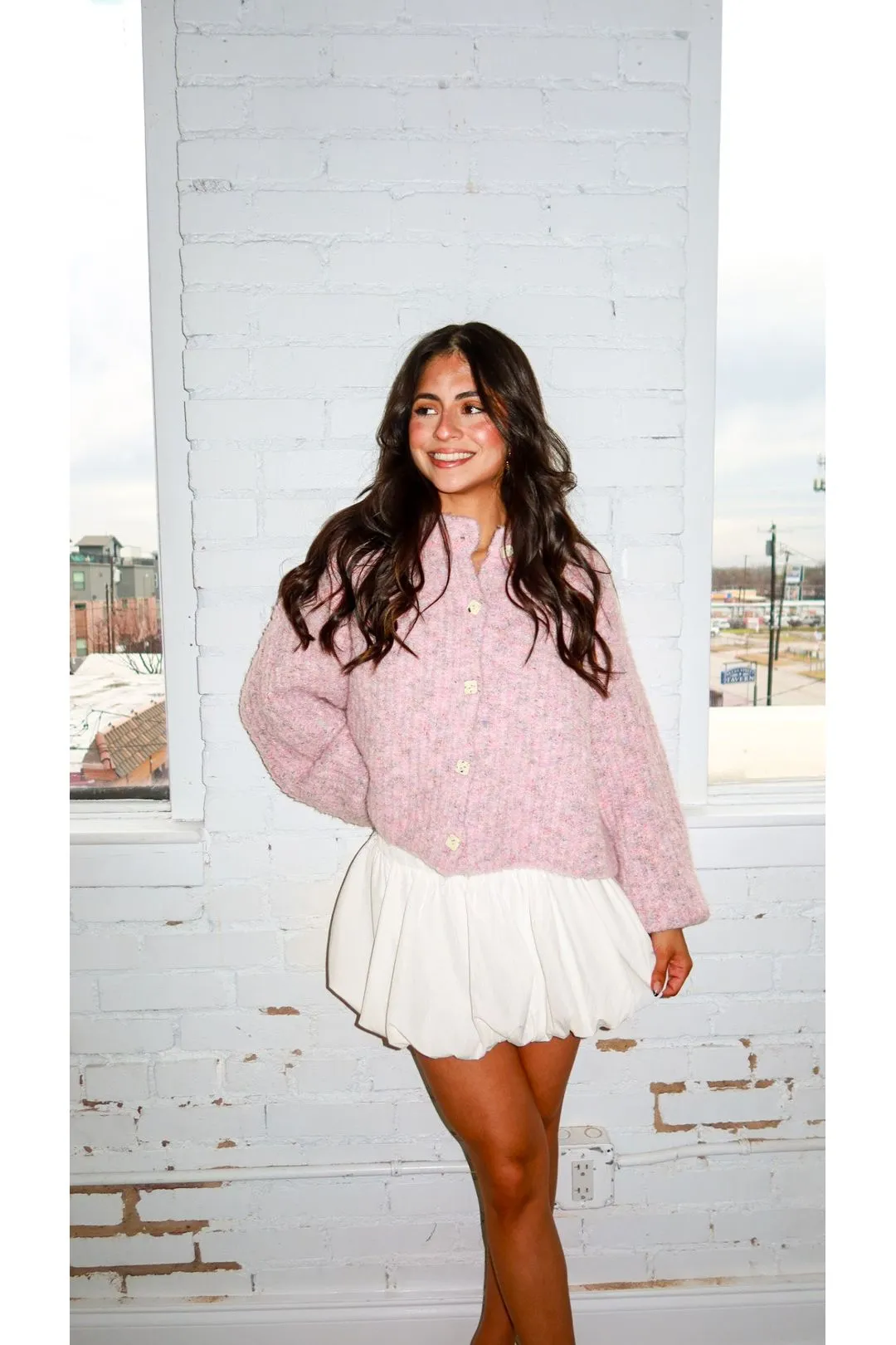 Chloe Bubble Hem Mini Skirt