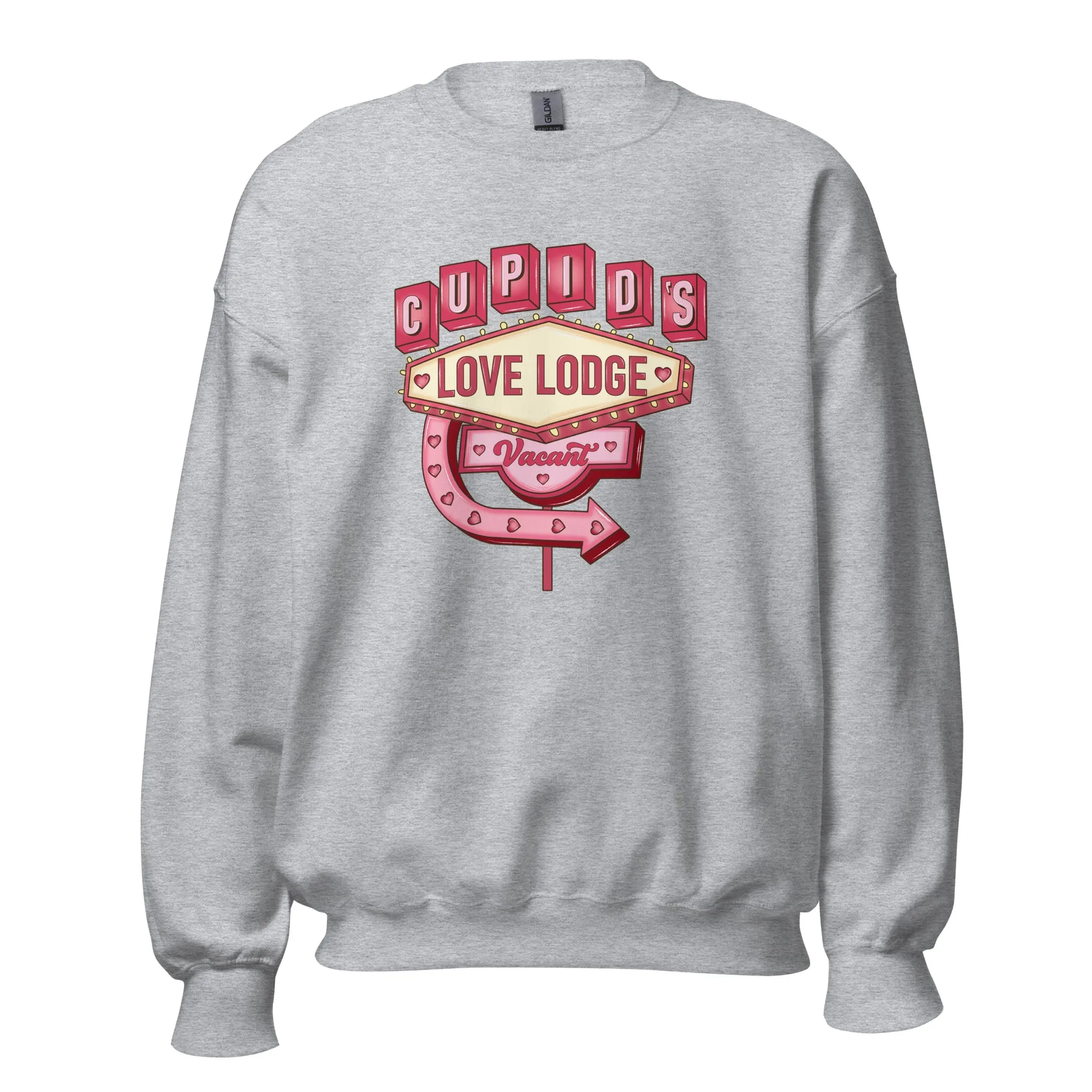 Cupid’s Love Lodge - Valentine’s Day Sweatshirt - Cozy & Stylish Love-Inspired