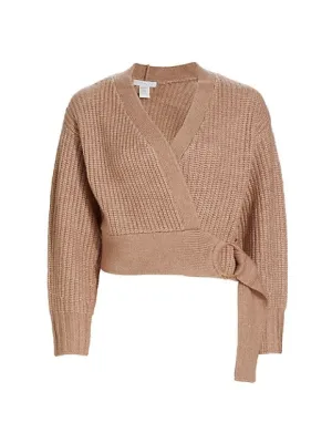 Design History
 Wrap-Front Buckle Cardigan