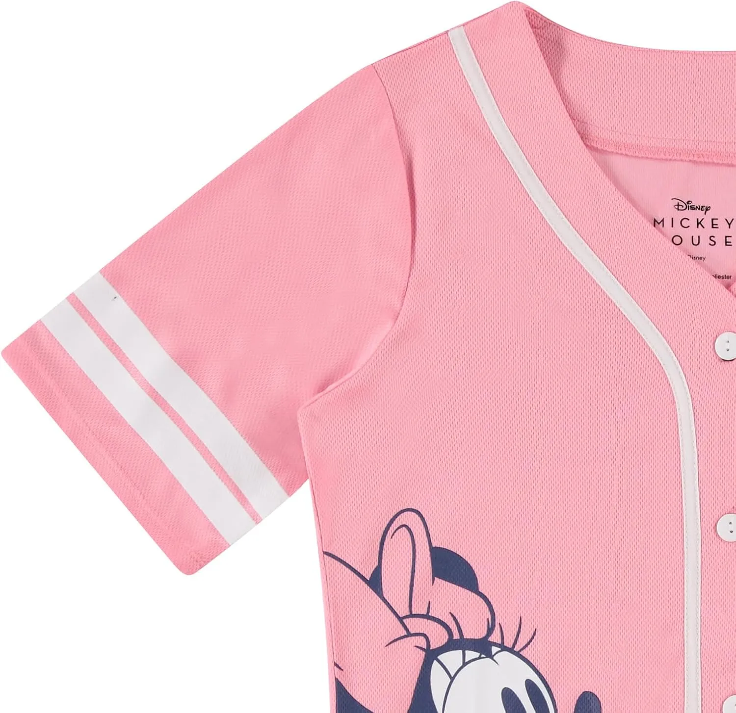 Disney Ladies Mickey Mouse Fashion Shirt - Mickey & Minnie Mouse Baseball Jersey Mickey Mouse Button Down Baseball Jersey