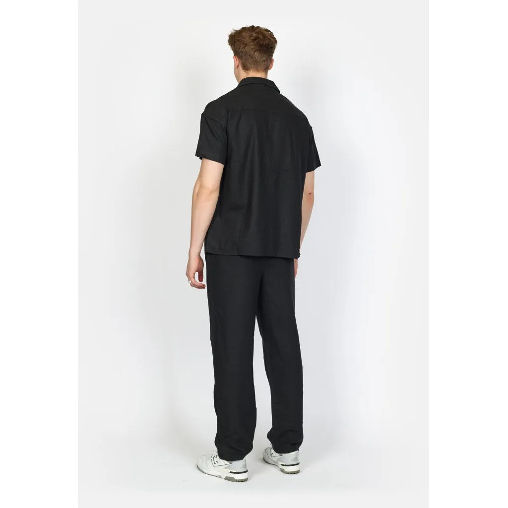 DPBaggy Linen Blend Pants - Black