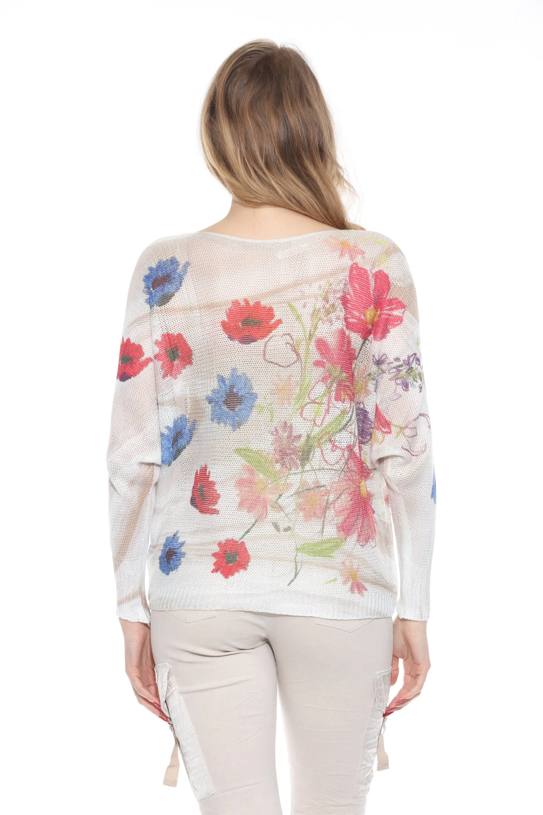 Floral Mesh Top