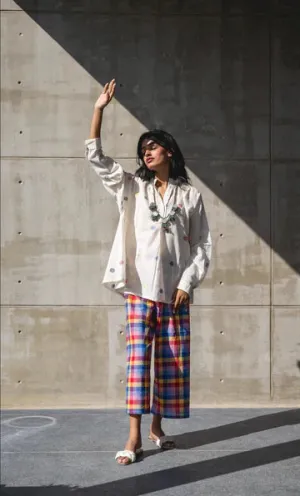 Handwoven Cotton Checks Pants