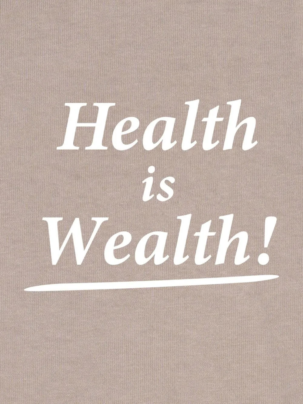 Health Is Wealth cotton hoodie