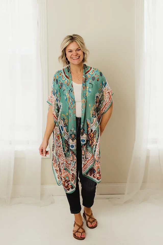 Intricate Flower Kimono