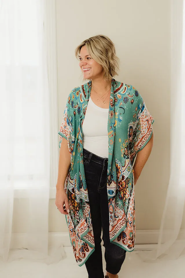 Intricate Flower Kimono