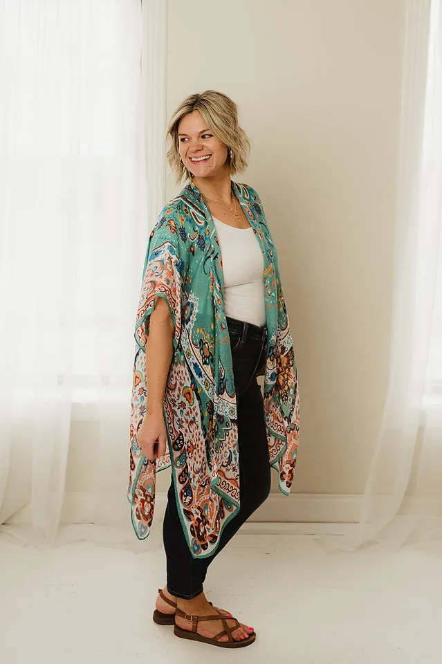 Intricate Flower Kimono