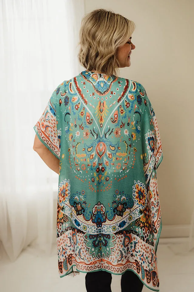 Intricate Flower Kimono