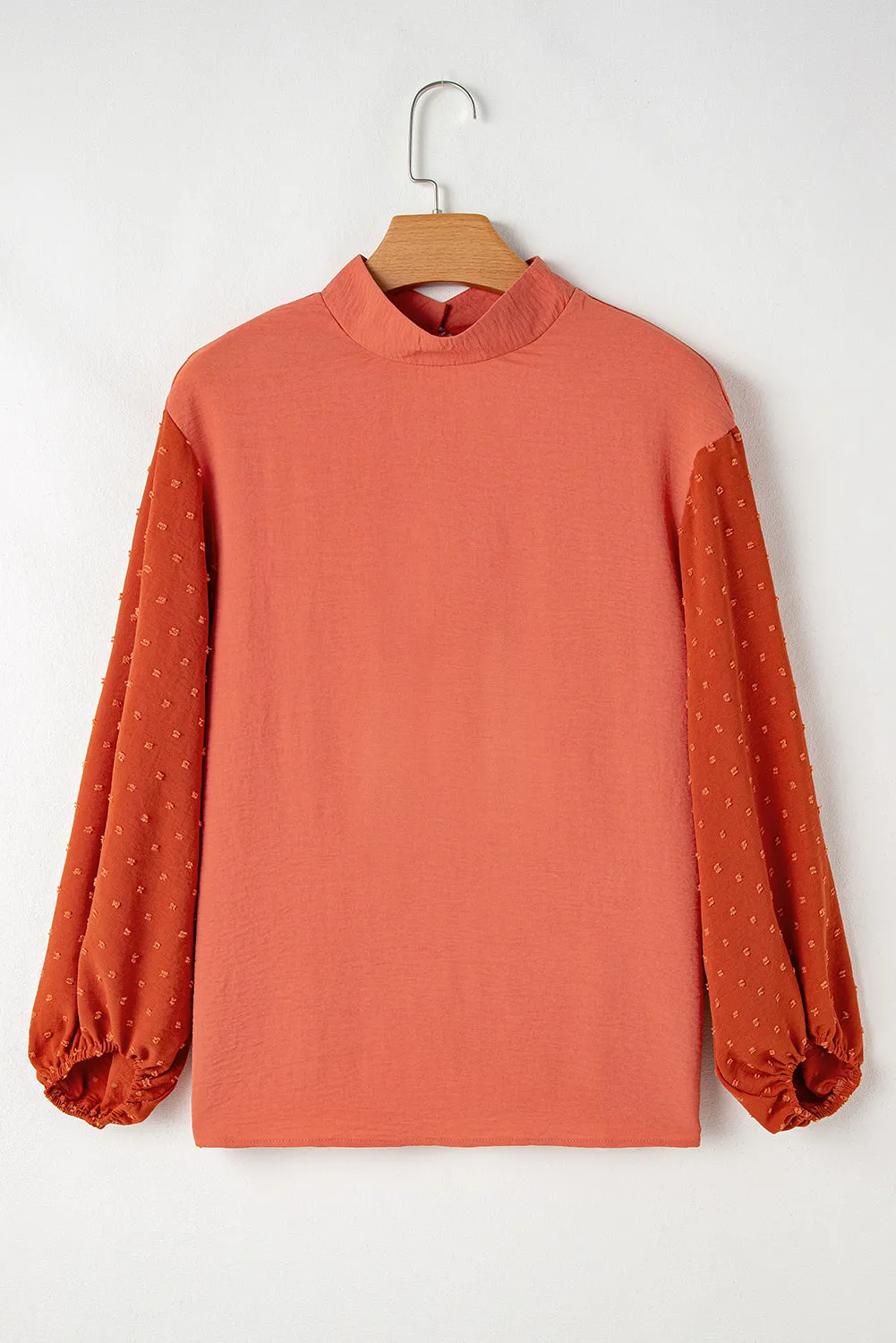 June Swiss Dot Balloon Sleeve Loose Blouse