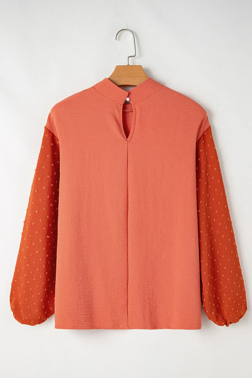 June Swiss Dot Balloon Sleeve Loose Blouse