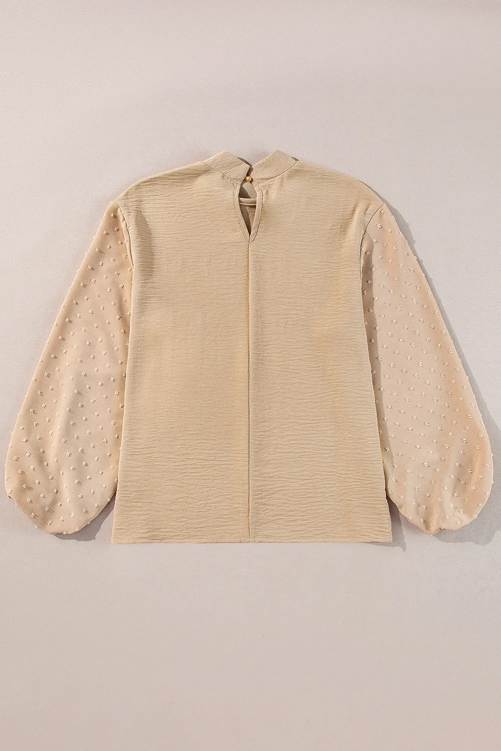 June Swiss Dot Balloon Sleeve Loose Blouse