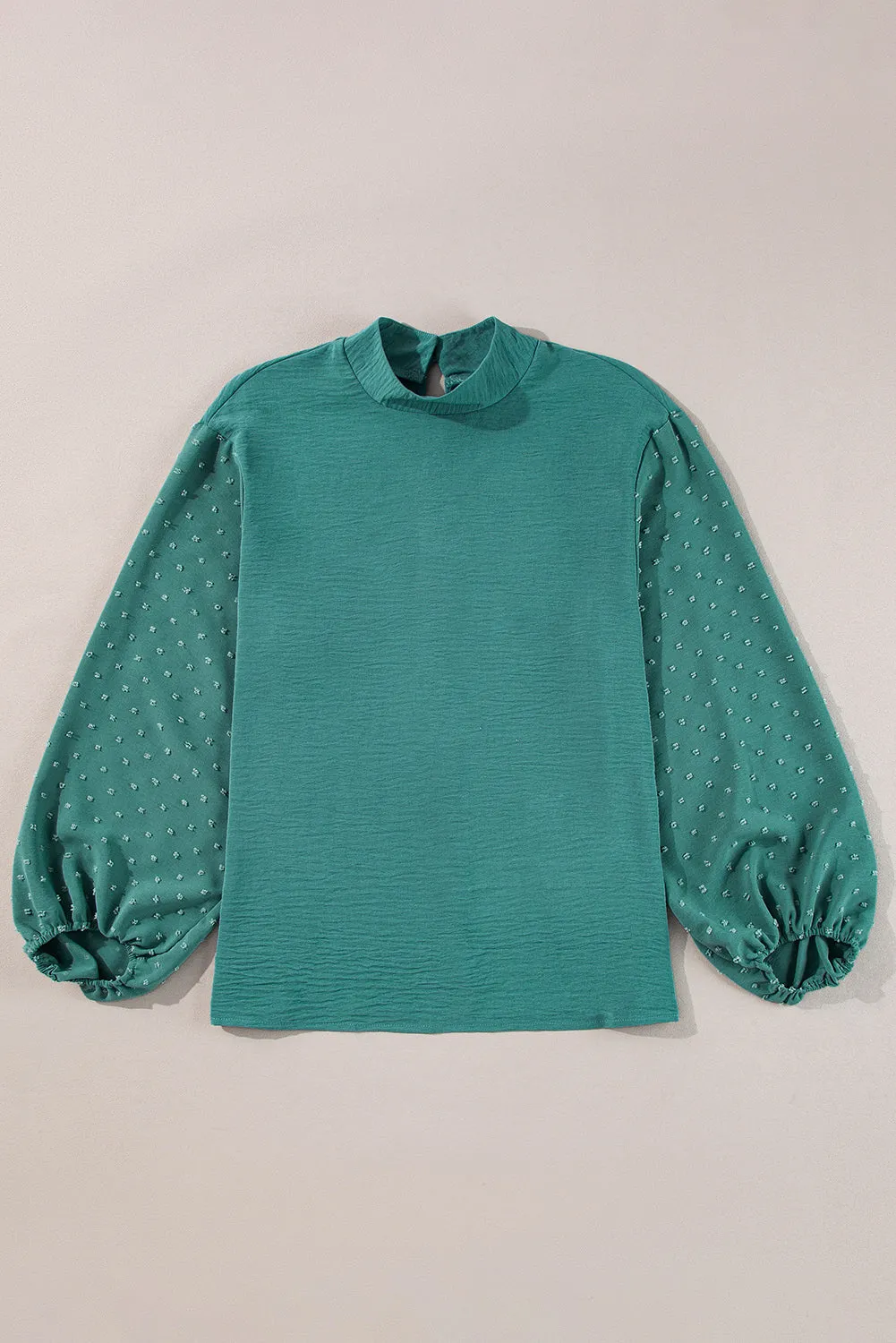 June Swiss Dot Balloon Sleeve Loose Blouse