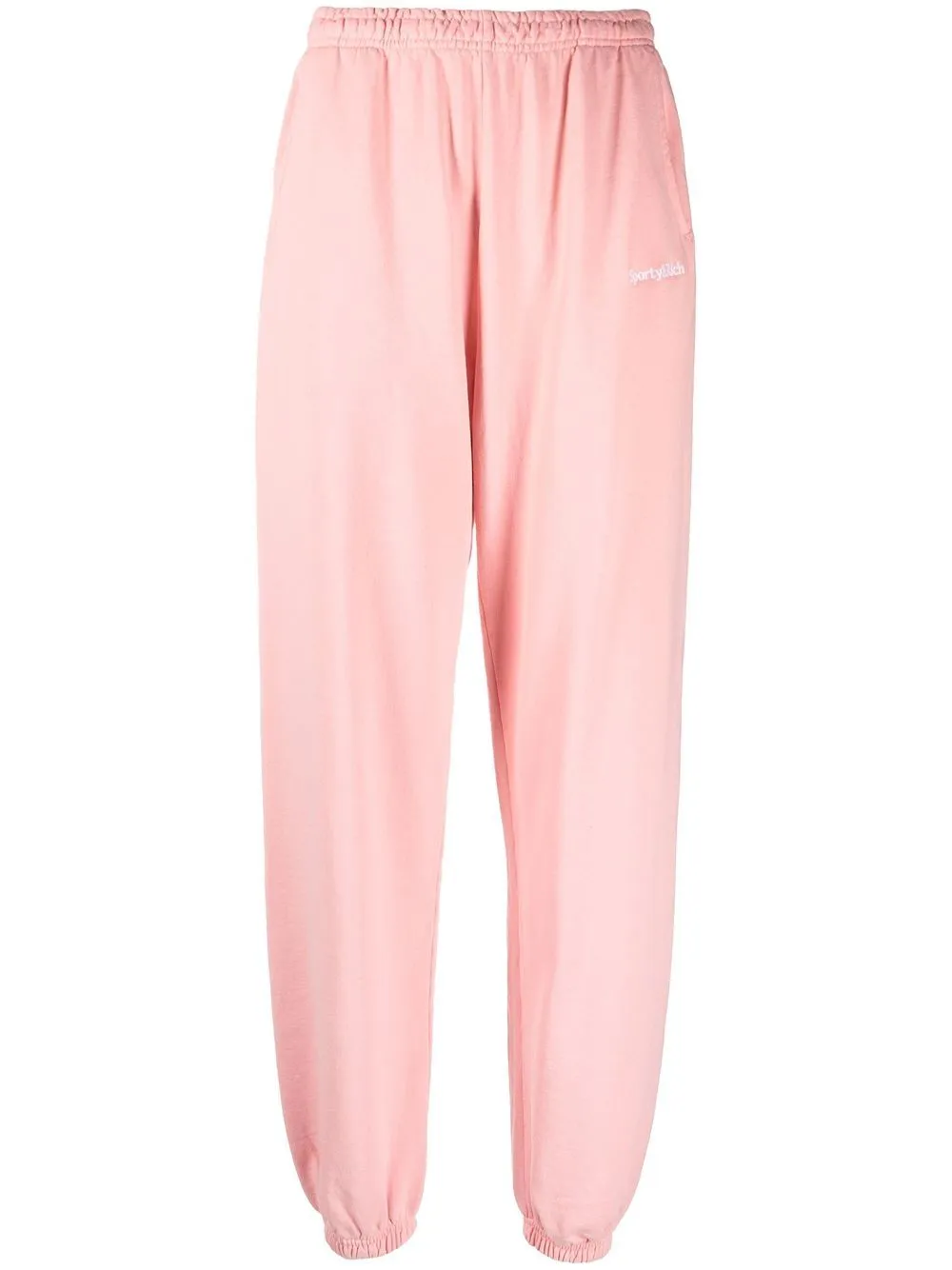 logo-embroidered cotton track pants