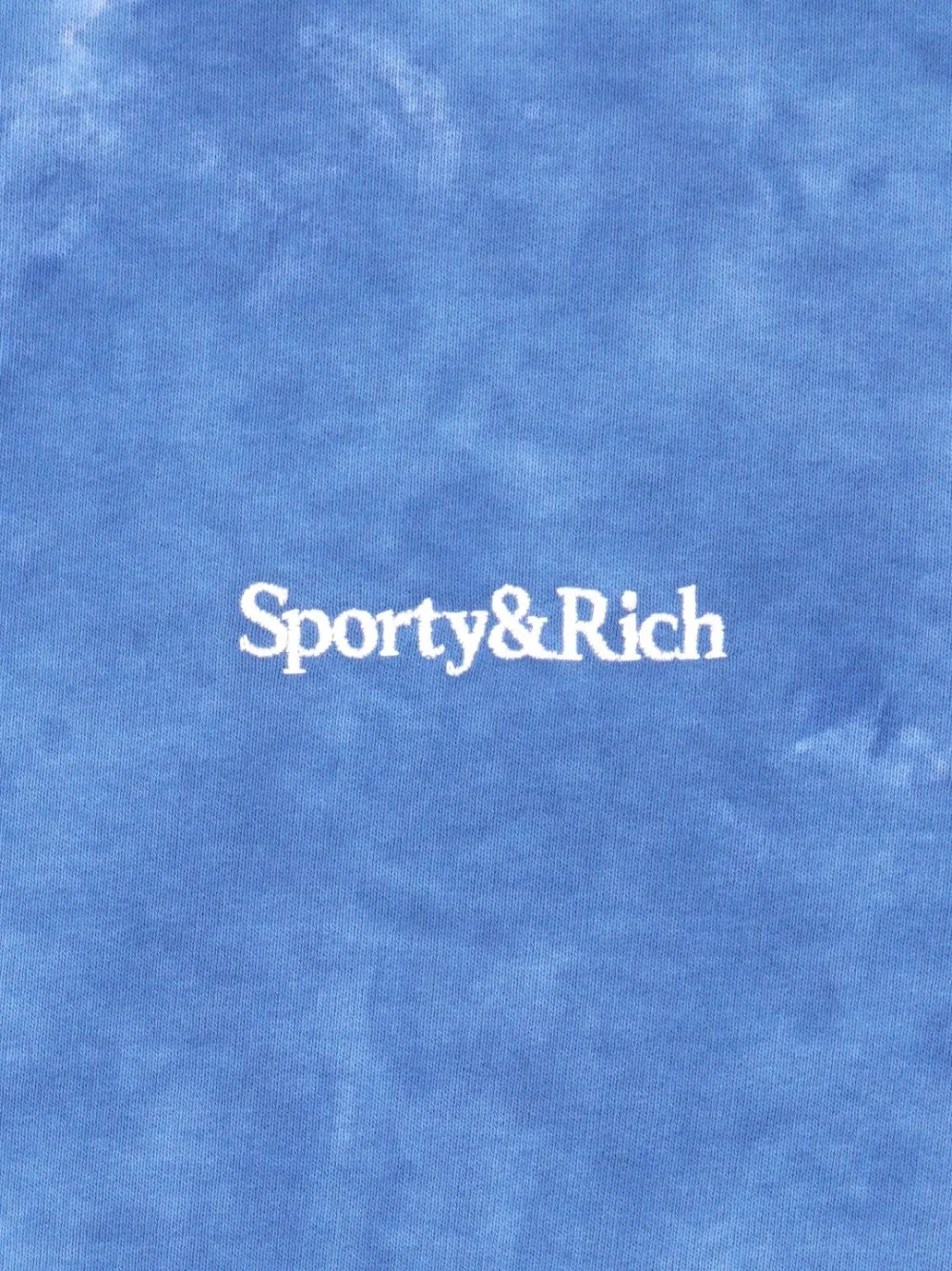 logo-embroidered tie-dye sweatshirt