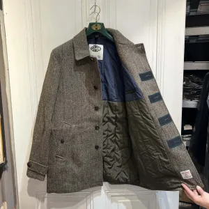 Mantel aus Harris Tweed - Braun