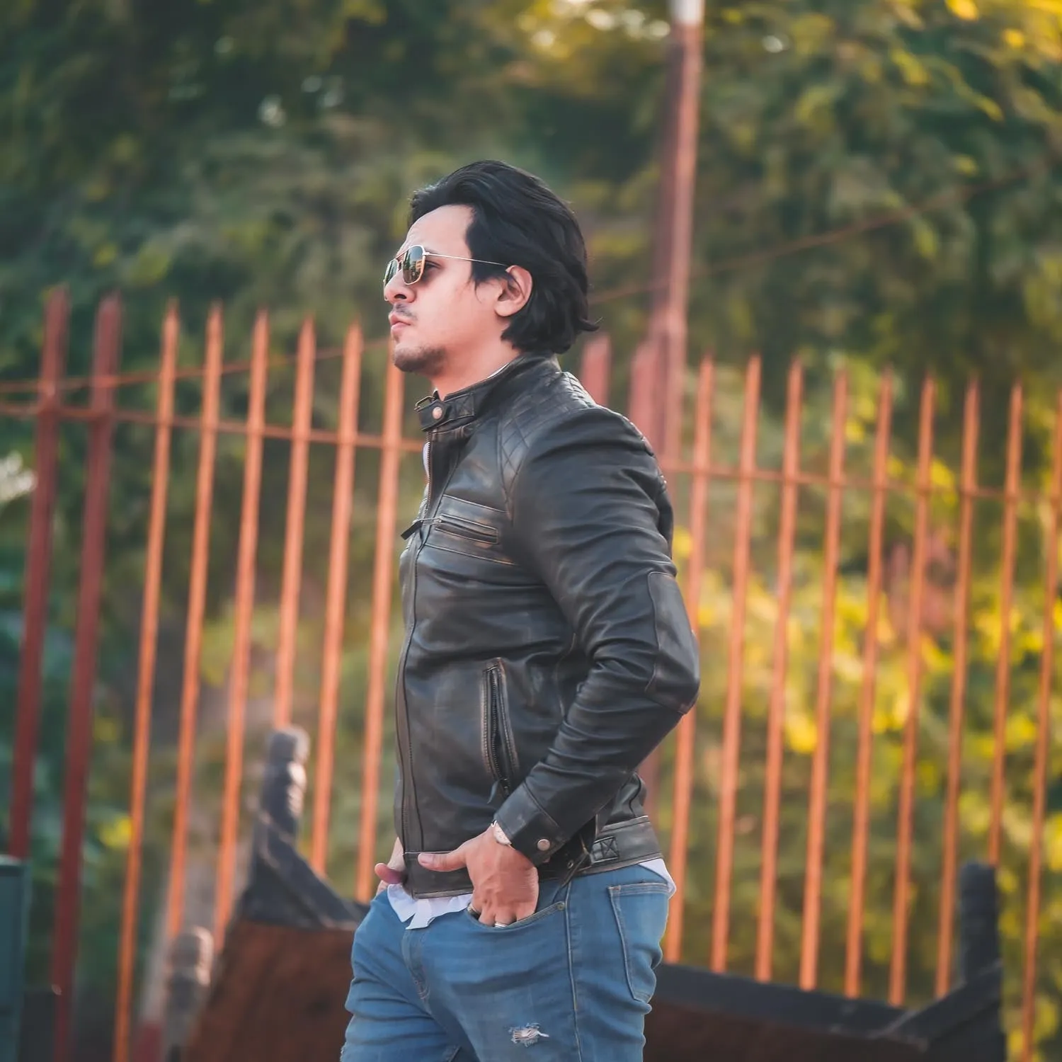 Men's Diamond Style Cafe Racer Distressed Leather Jacket