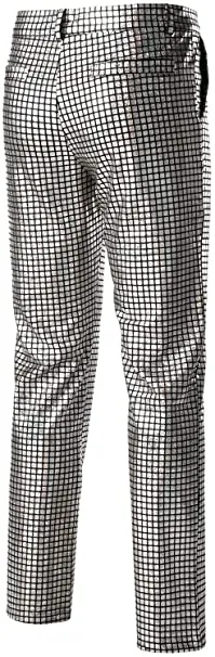 Men's Metallic Black Slim Fit Pants