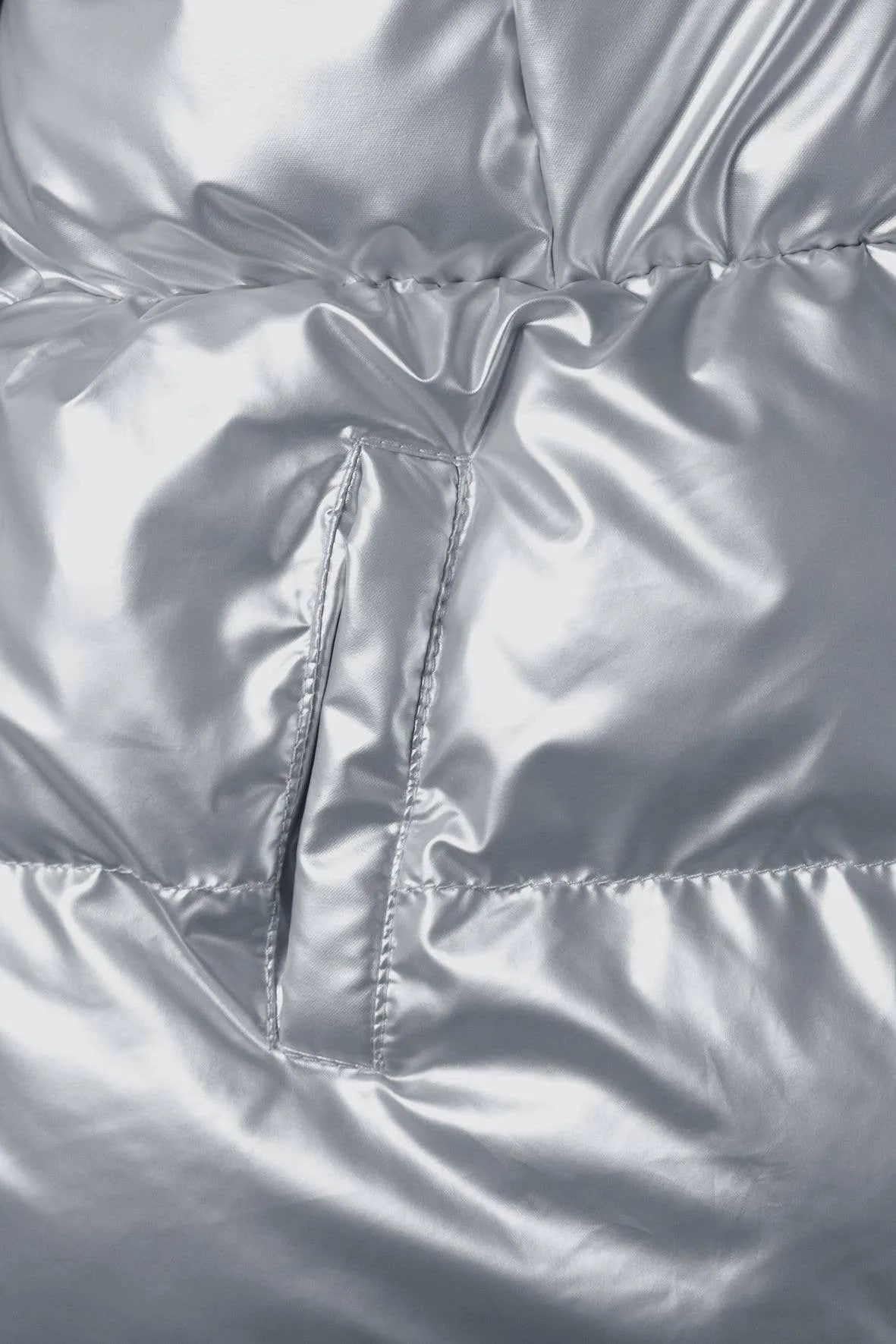 Minotti Metallic Puffer Coat Silver *In store now*