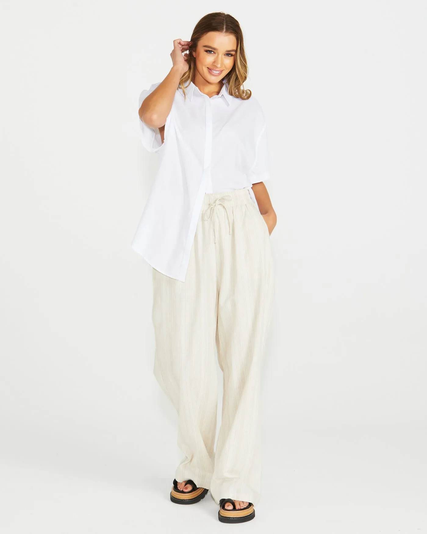 Odell Pant - Natural Stripe