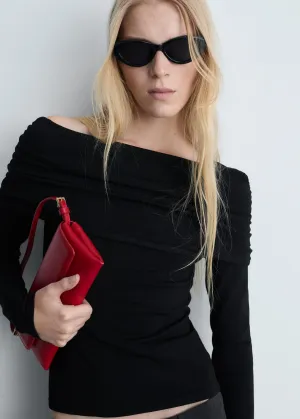 Off shoulders sweater - Black