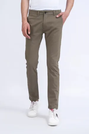 Olive Slim Fit Chino Pants
