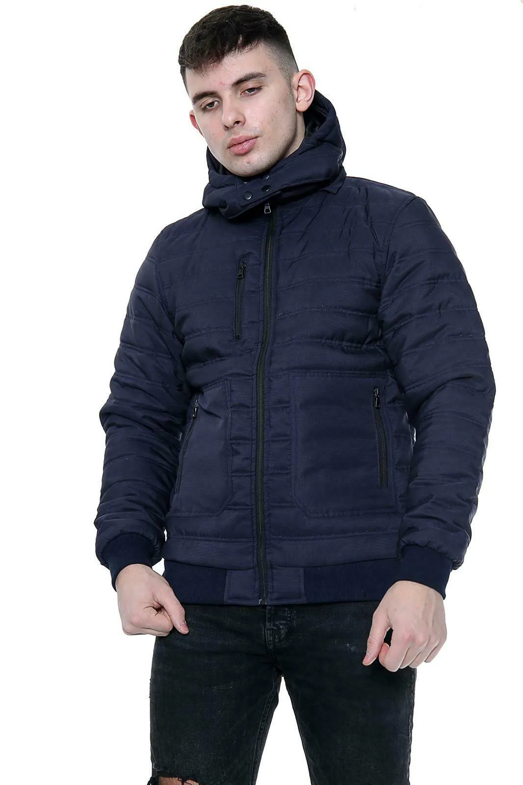 Puffer Coat with Detachable Hood