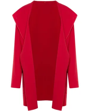 Red Hooded Park Coat
