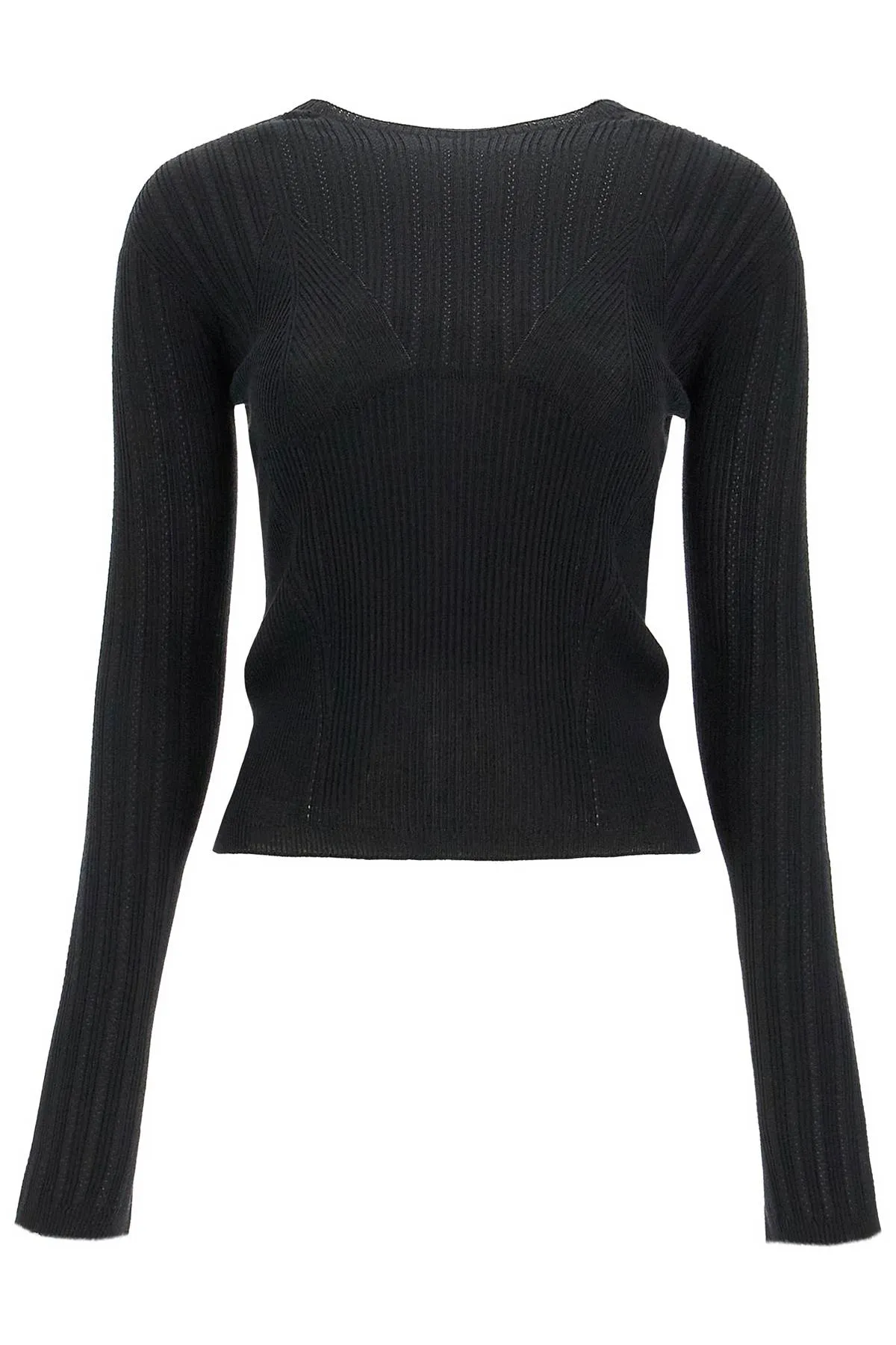 RIBBED CREWNECK SWEATER