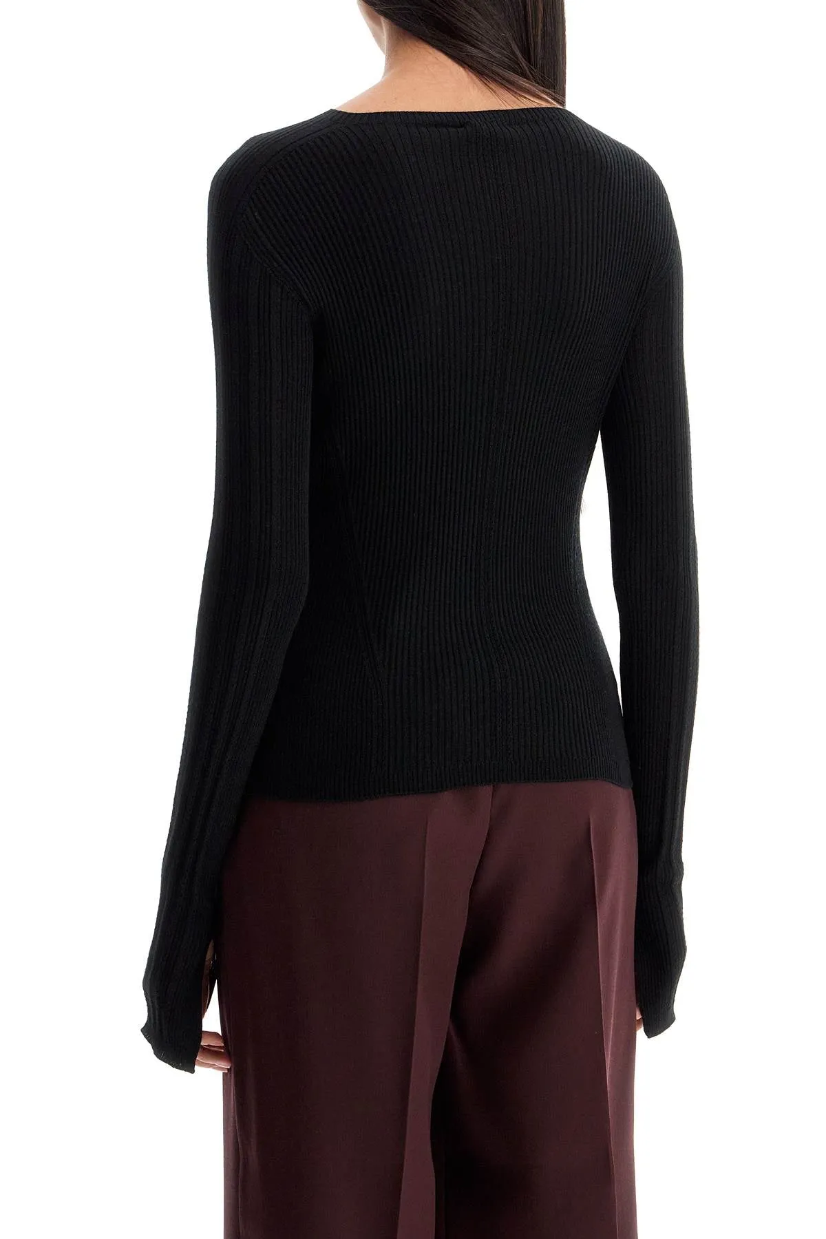 RIBBED CREWNECK SWEATER