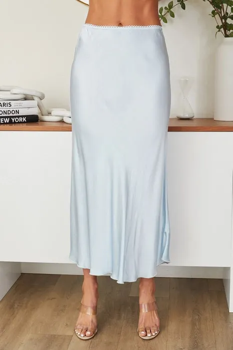 Satin Midi Skirt