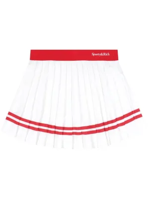 Serif pleated skirts