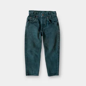 Vintage Levi's 550 Relaxed Fit Regular Orange Tab Green Jeans 6