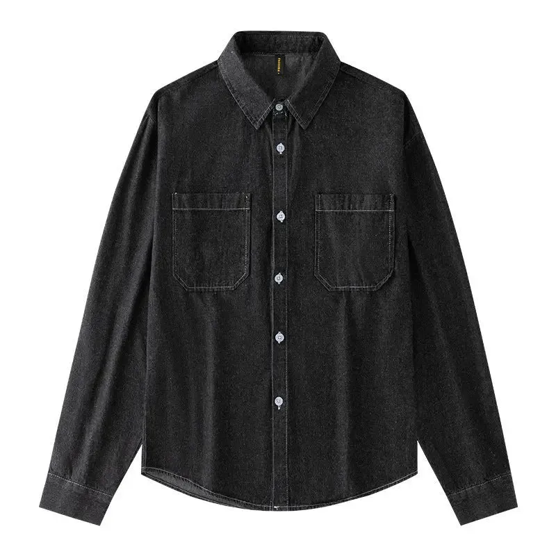 Women's Long Sleeve Denim Shirt - All-matching, Effortlessly Stylish