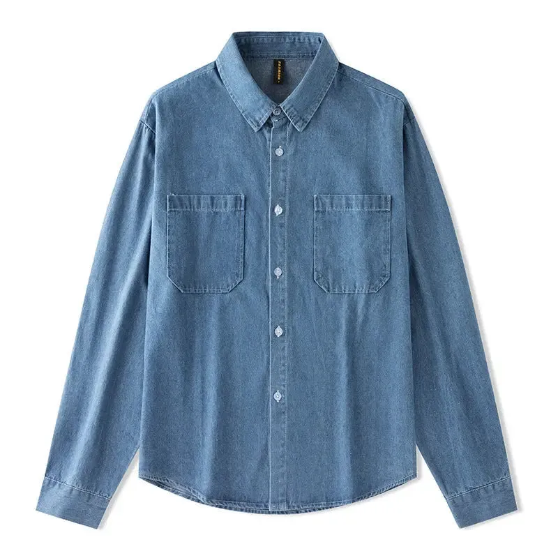 Women's Long Sleeve Denim Shirt - All-matching, Effortlessly Stylish