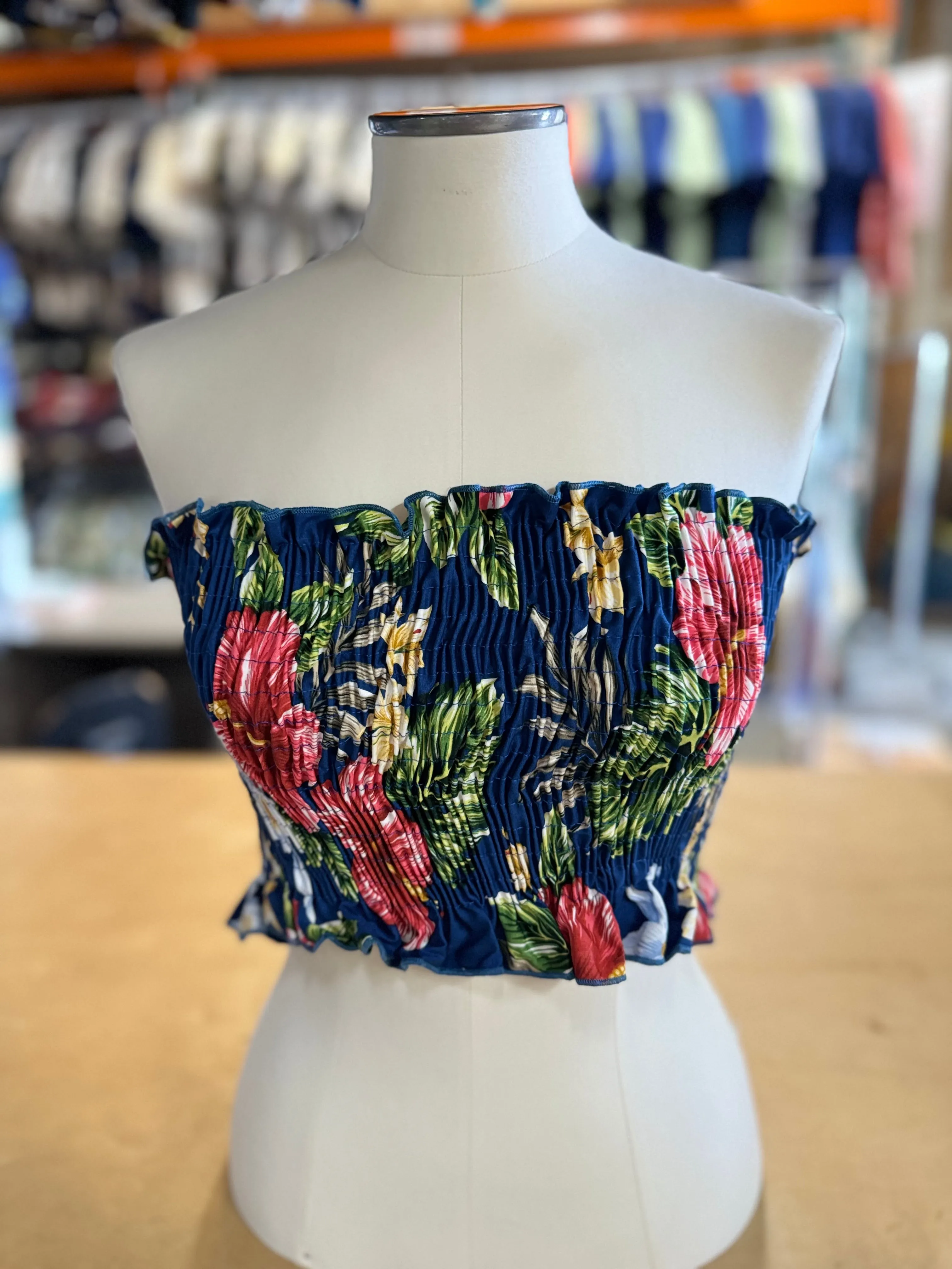 Yellow Hibiscus Tube Top - Authentic Hawaiian Made