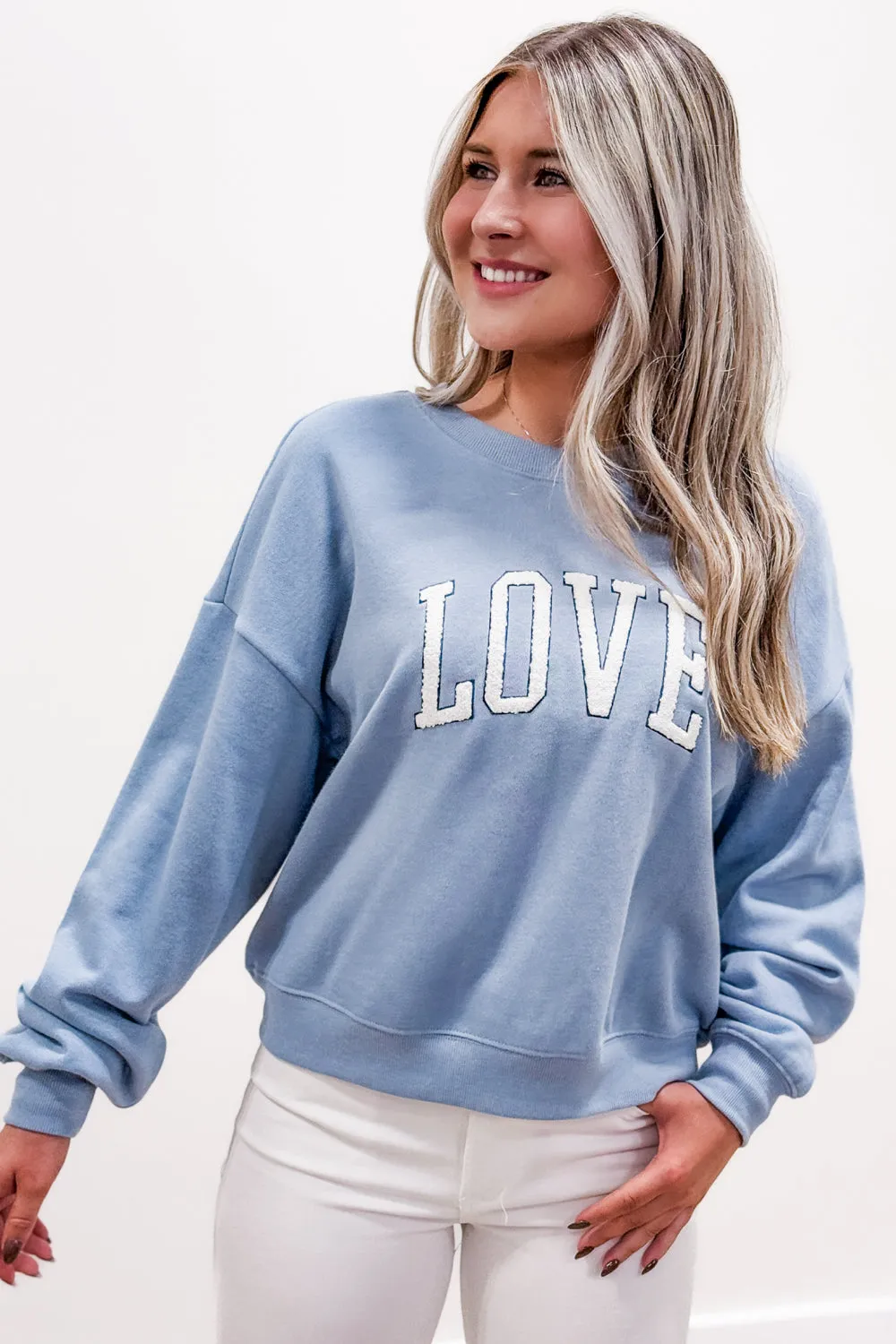 Z Supply: Love Sweatshirt - Light Demin
