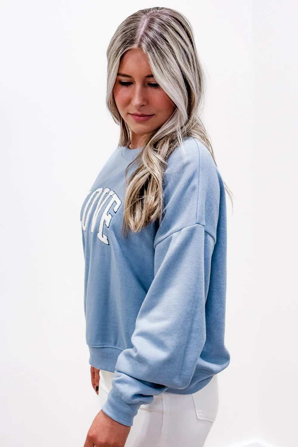 Z Supply: Love Sweatshirt - Light Demin