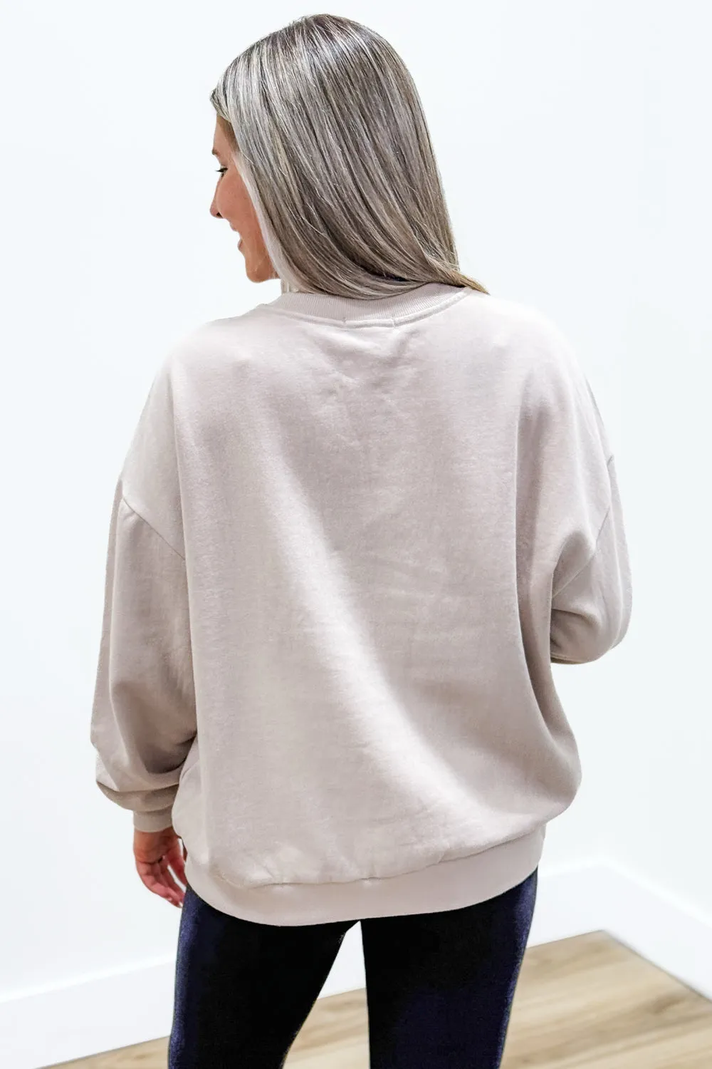 Z Supply: Manifest Sunday Sweatshirt - Mushroom